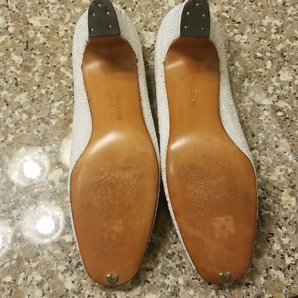 Handmade beaded/floral embroidered kitten heels - Picture 3 of 6